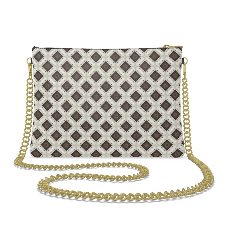 The Lattice Luxe Leather Crossbody Bag