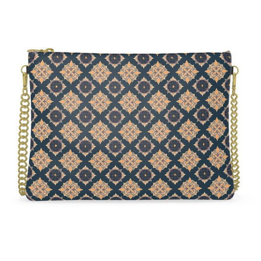 Amber Haveli Midnight Mosaic Leather Crossbody Bag