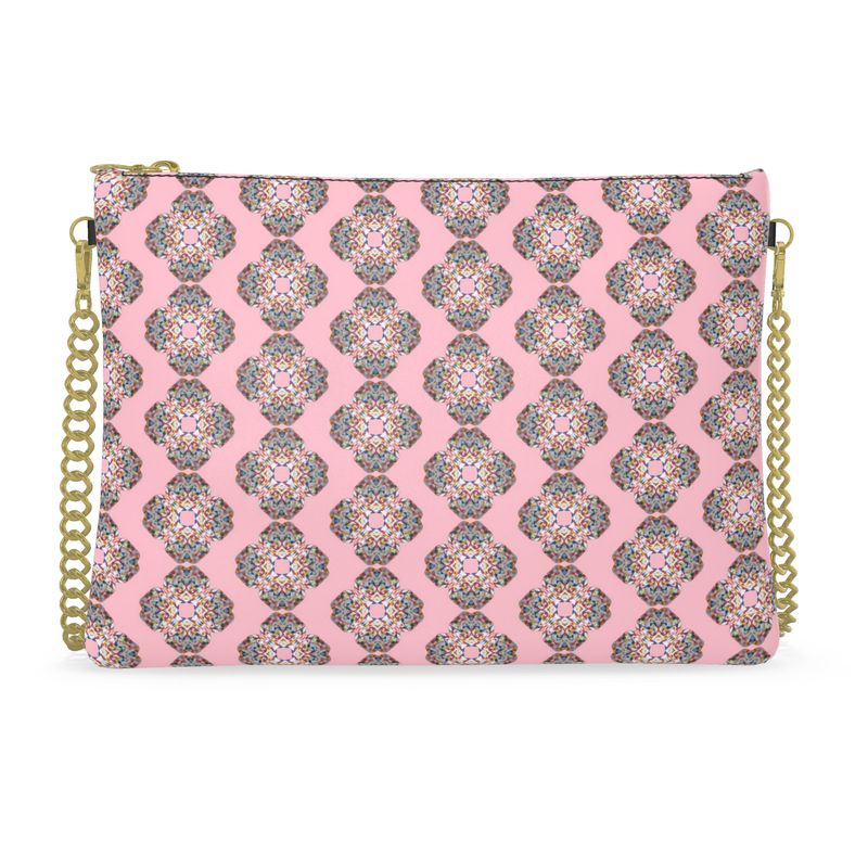 The Mandala in Blush Leather Crossbody Bag
