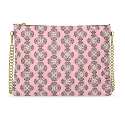 The Mandala in Blush Leather Crossbody Bag