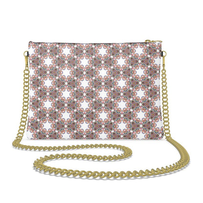 The Kaleidoscope in White Leather Crossbody Bag