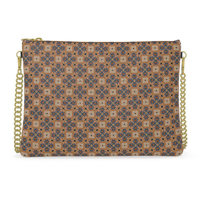 Star Lattice in Terracotta Leather Crossbody Bag