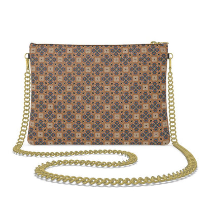Star Lattice in Terracotta Leather Crossbody Bag
