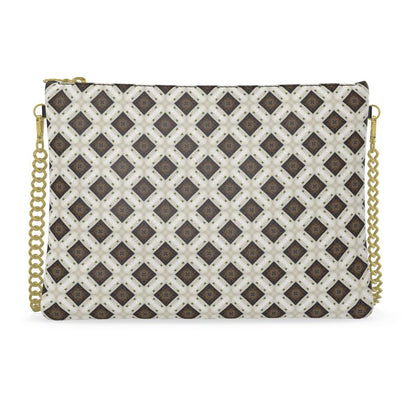 The Lattice Luxe Leather Crossbody Bag