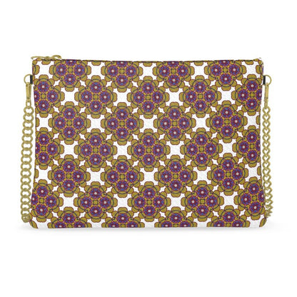 Saffron Bloom Crossbody Leather Bag