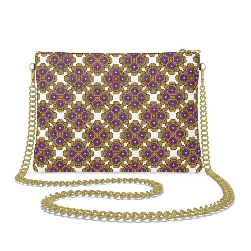 Saffron Bloom Crossbody Leather Bag