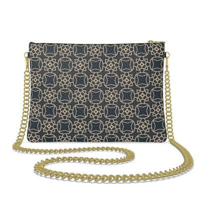 Zahra Geometric Leather Crossbody