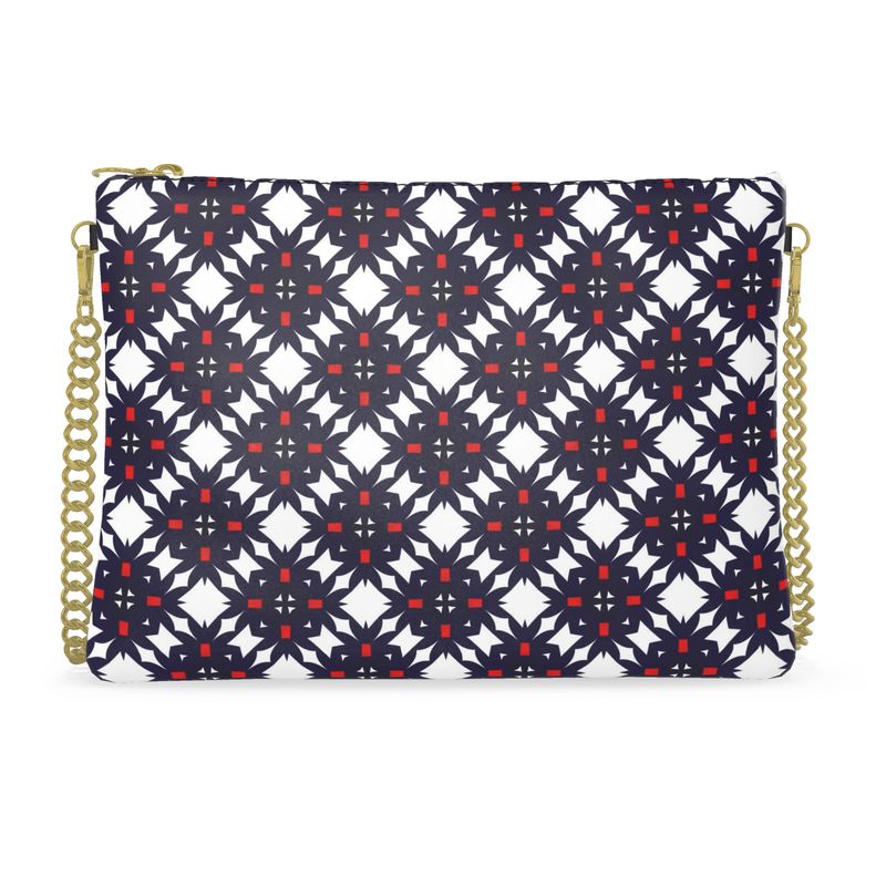 Crimson & Navy Heritage Leather Crossbody