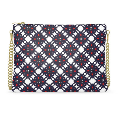 Crimson & Navy Heritage Leather Crossbody