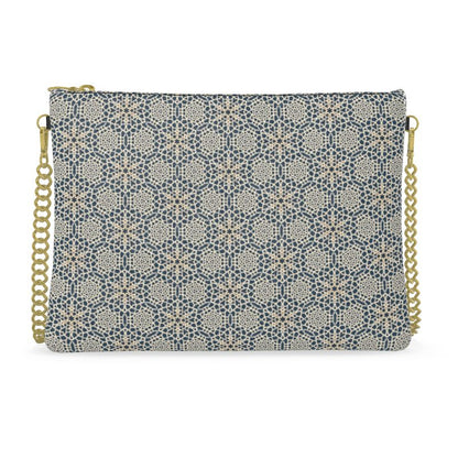 Indigo Jaali Tile Leather Crossbody